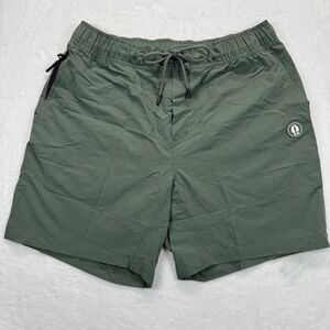 Bearded Goat Rover Hybrid in Balsam Green Hiking Outdoor Shorts Size L‎